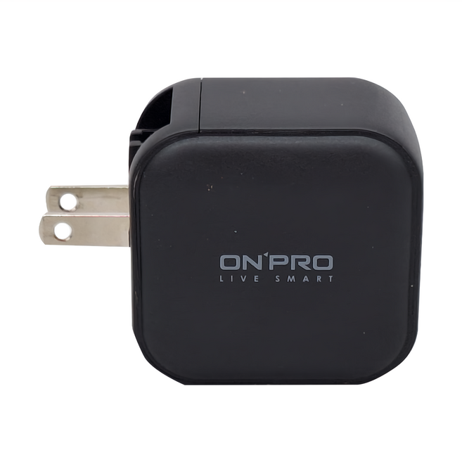 ONPRO UC-GAN65W 氮化鎵GaN 65W 3孔PD快充充電器 pro2, 石磨黑, 1個