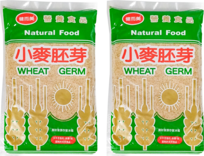 健而美 小麥胚芽 250g 天然食品, 2包