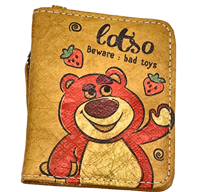 Disney 迪士尼仿牛皮紙圖繪證件套 32 x 8cm, 熊抱草莓, 1個