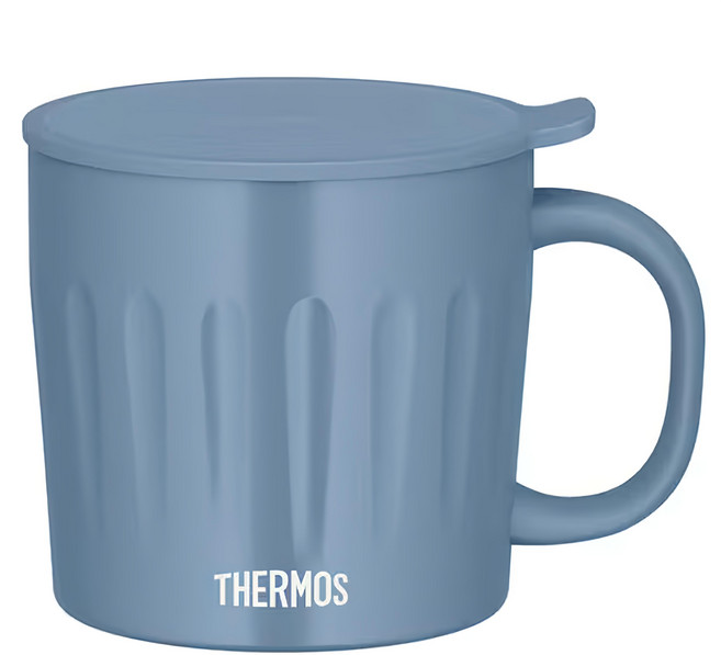 THERMOS 膳魔師 不鏽鋼真空保溫馬克杯, 薩克斯藍, 450ml, 1個