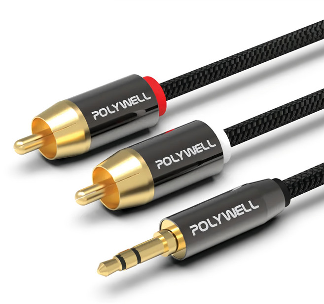 POLYWELL 寶利威爾 三極 影音線 3.5mm, PW15-W52-B023, 1條