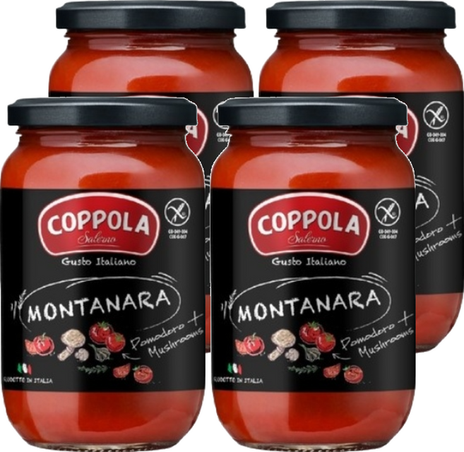 COPPOLA 柯波拉 義式無加糖蘑菇番茄麵醬, 350g, 4罐