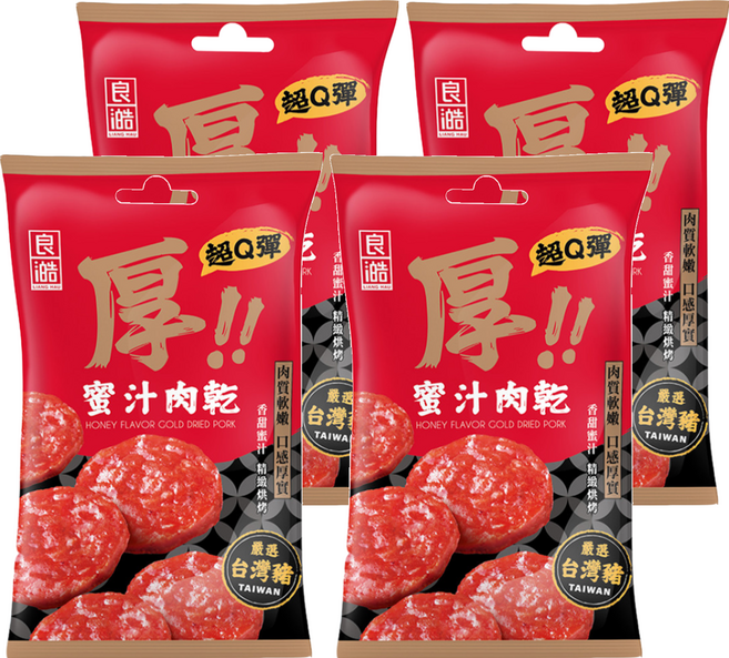 良澔 蜜汁豬肉乾, 36g, 4包
