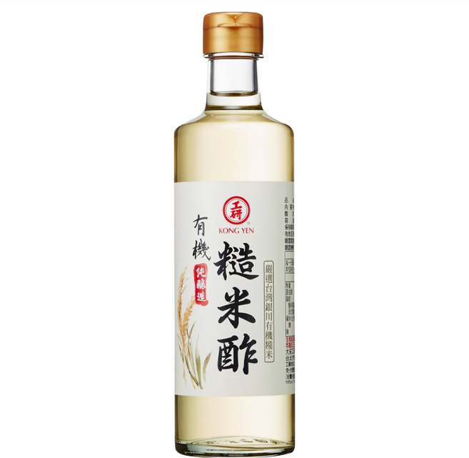 KONG YEN 工研 有機糙米酢, 320ml, 1瓶