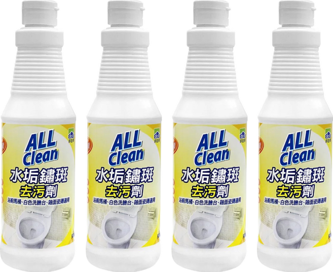 do it 多益得 ALL Clean 水垢鏽斑去污劑/浴室馬桶清潔劑 AC095, 500g, 4瓶