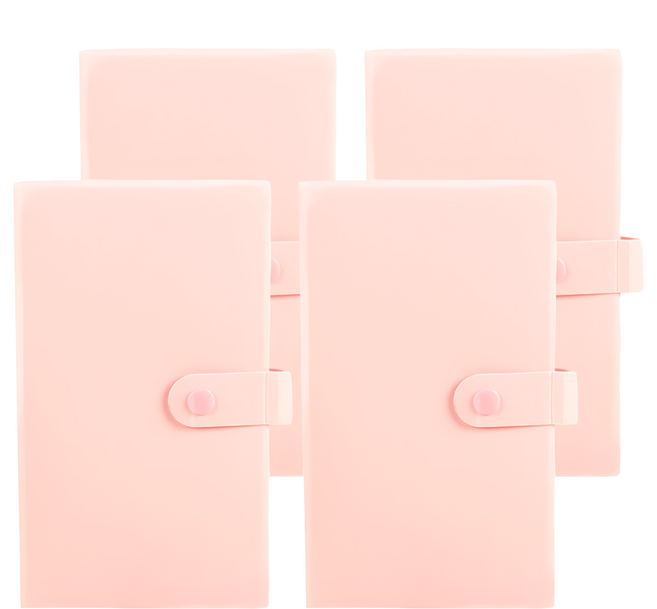 小麥購物 卡片收納本 G569 19.2 x 11.5cm 67g, 4本, 櫻花粉