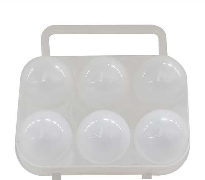 LOGOS 蛋盒 Set 六粒裝 LG84701000, 白色, 1個