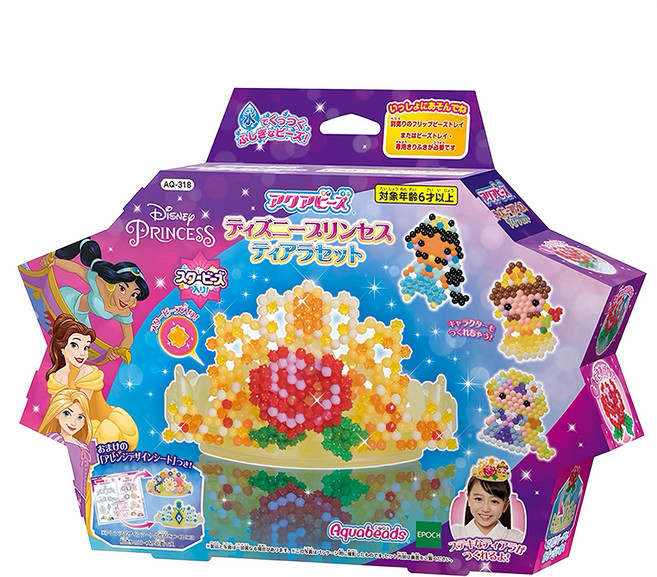 EPOCH 迪士尼公主 串珠, 皇冠星星水 多色, 1盒