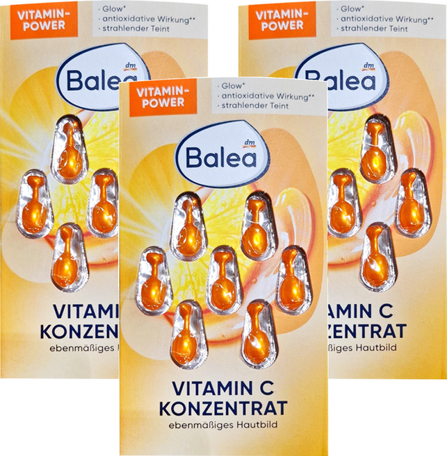 dm Balea 芭樂雅 維他命C精華膠囊, 7ml, 3組