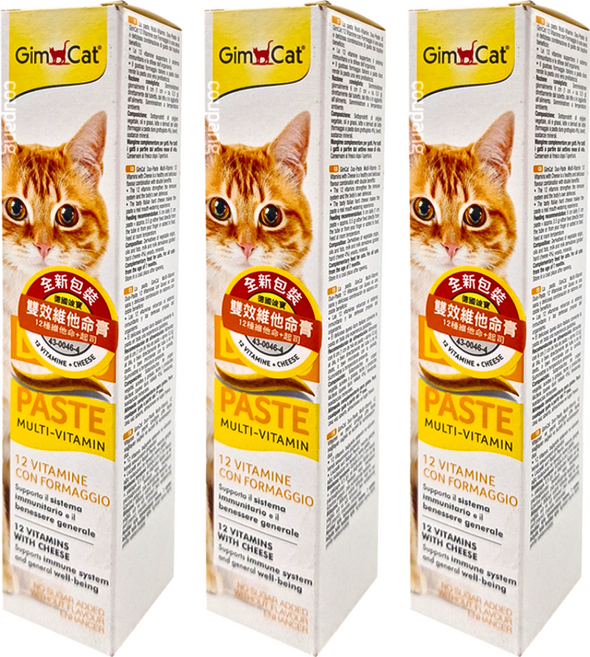 Gim Cat 俊寶俊喵 雙效維他命膏 全齡貓適用, 免疫/抗氧化, 3條