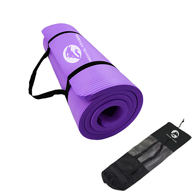 MICHAEL FITNESS 麥克健身 NBR瑜珈墊, 紫色, 1個