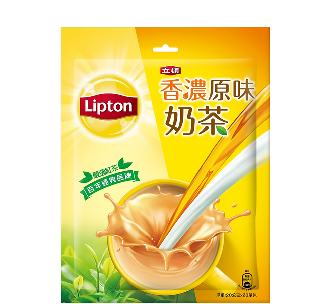 Lipton 立頓 香濃原味奶茶, 20g, 20包, 1袋
