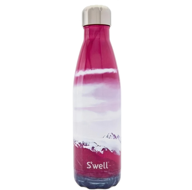 S'well 美國運動時尚不鏽鋼保冷保溫瓶 Destination Sundance 17oz, 1個, 500ml, 紅色漸層色