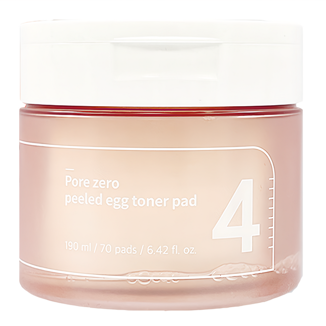 Mumbuzin 潤碧之茵 No.4 零毛孔水煮蛋棉 190ml 去角質 保濕補水, 70片, 1罐