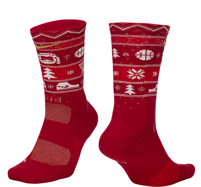 NIKE 耐吉 U NK ELT CREW-XMAS 中筒襪 SX7866687