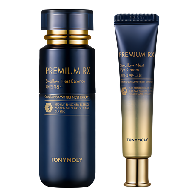 TONYMOLY RX奢華燕窩保養3件組 精華55ml+眼霜30ml*2, 1組