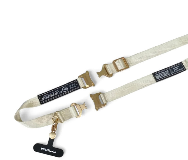 PURe.geaR 普格爾 兩用複合式機能快扣背帶, 金色, 1個