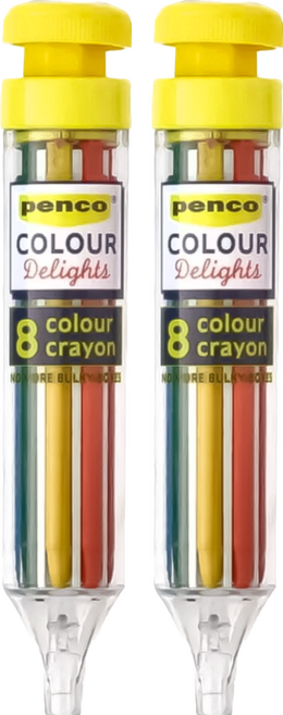 HIGHTIDE penco 8色轉盤式自動色鉛筆 FT058 YE, 黃色, 2支