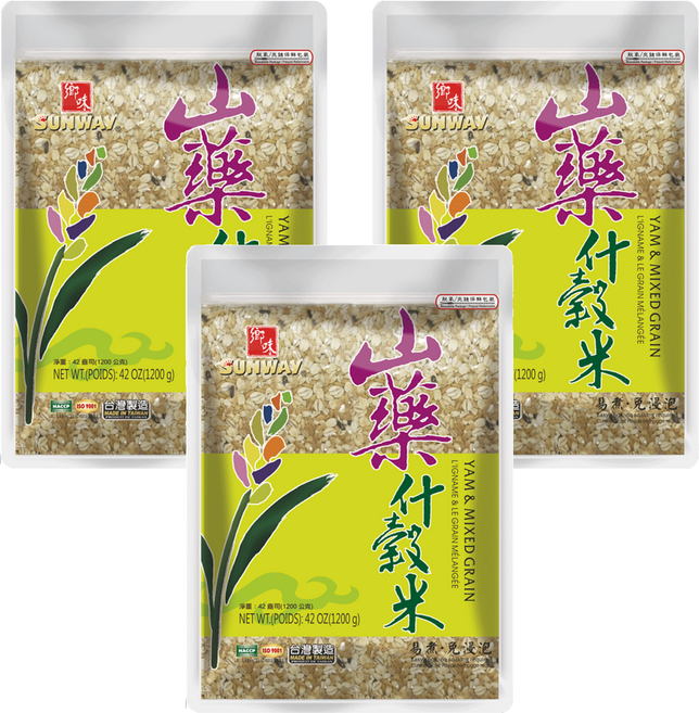 SUNWAY 鄉味 山藥十穀米, 1.2kg, 3包