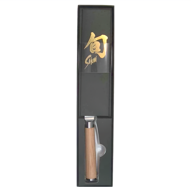 KAI 貝印 SHUN 旬 水果刀 9CM 刀身精心VG-MAX鋼材 適用於切魚、片、蔬果, 白柄, 1支