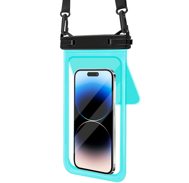 OMG 雙倉手機防水袋 7.5英吋, 青綠色, 1個