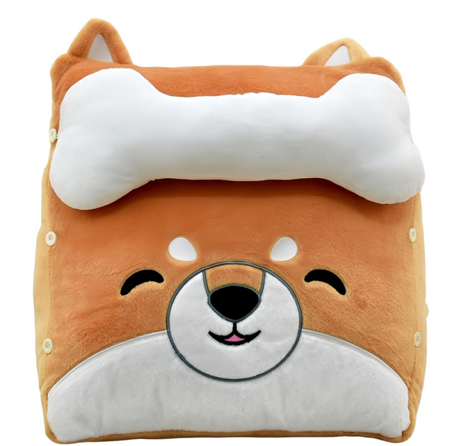 AllBeMine 歐比邁 柴犬 忠柴三角靠枕, 淺棕色