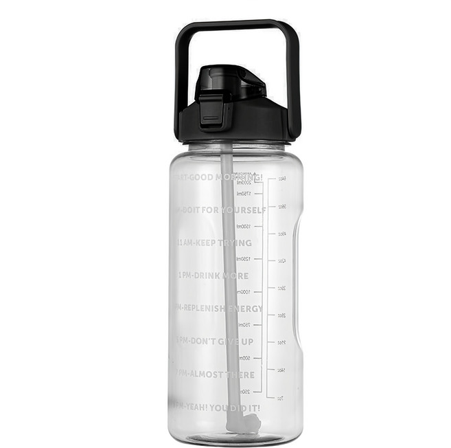 GOZENBO 御膳坊 晶瓚 提攜大容量運動水壺 2000ml, 顏色隨機, 2L, 1個