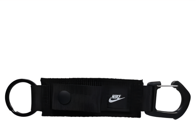 NIKE 耐吉 CLUB 鑰匙扣 N1010035091OS, 黑色, 1個