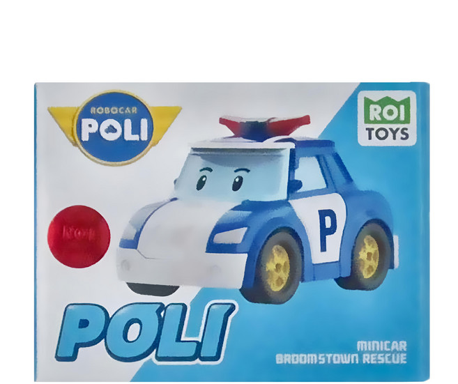 ROI TOYS 迷你模型車 波力 3歲以上, 波力 藍色, 1個