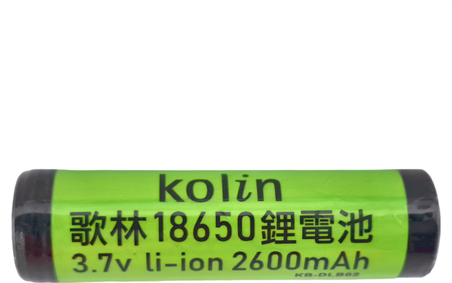 Kolin 歌林 2600mAh鋰電池 KB-DLB02, 1個, 1入