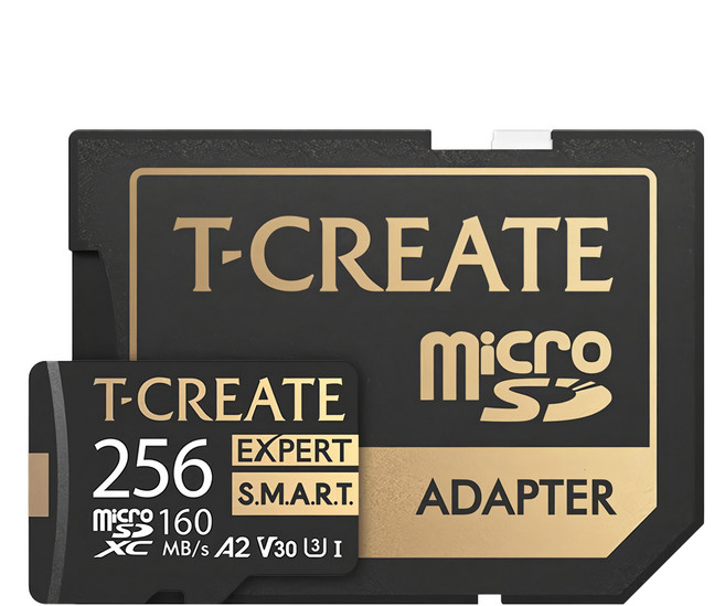 TEAMGROUP 十銓 T-CREATE EXPERT S.M.A.R.T. Micro SDXC 記憶卡 含轉卡 + 終身保固, 256GB, 1個