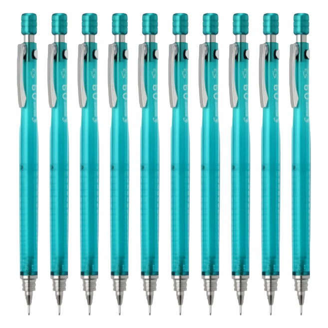 PILOT 百樂 S3製圖鉛筆 HPS30R9TG 透明綠, 0.9mm, 10支