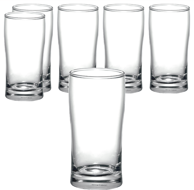 Ocean Glass 百樂啤酒杯 透明 6個, 1組