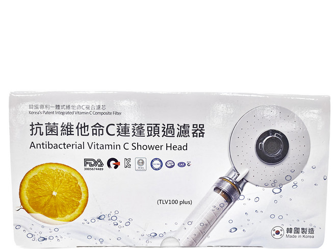 THE LOEL 抗菌維他命C蓮蓬頭過濾器 100 x 265mm, 1個, 不適用