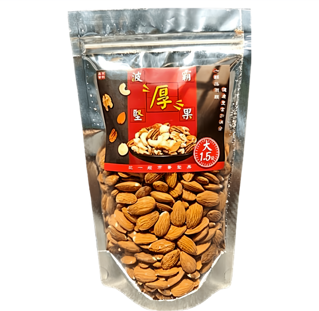 品鮮生活 波霸堅果薄鹽美國杏仁果, 1包, 300g
