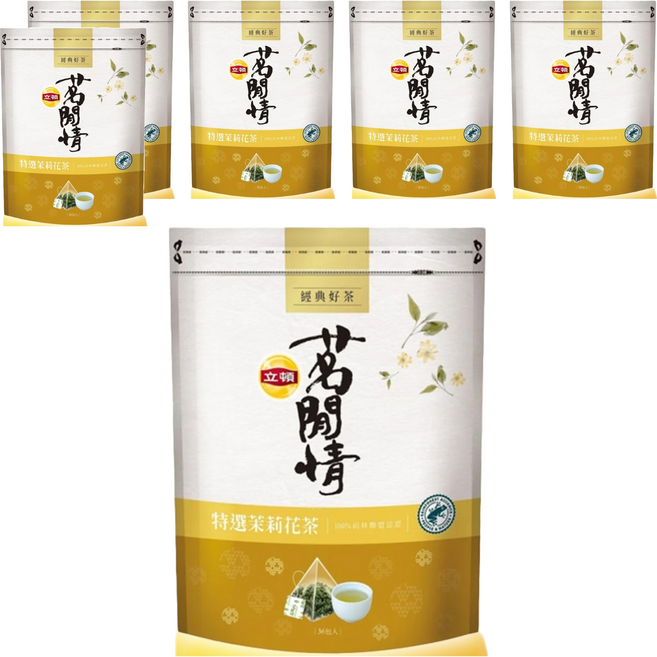 Lipton 立頓 茗閒情 茉莉花茶包, 2.8g, 36包, 6袋
