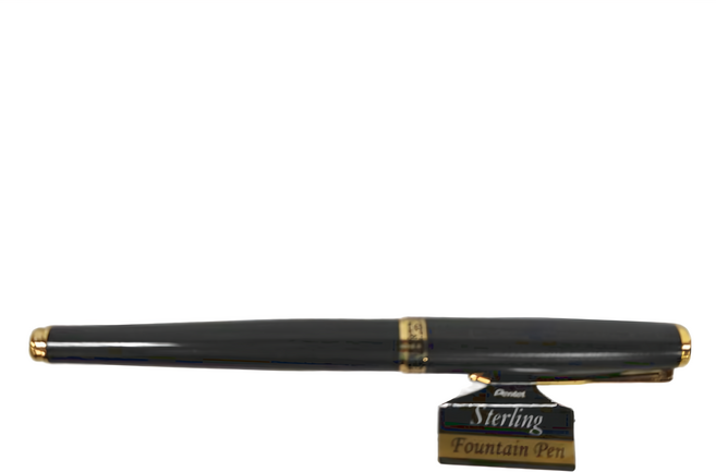 Pentel 飛龍文具 F700AF-AT 鋼筆, F, 黑色