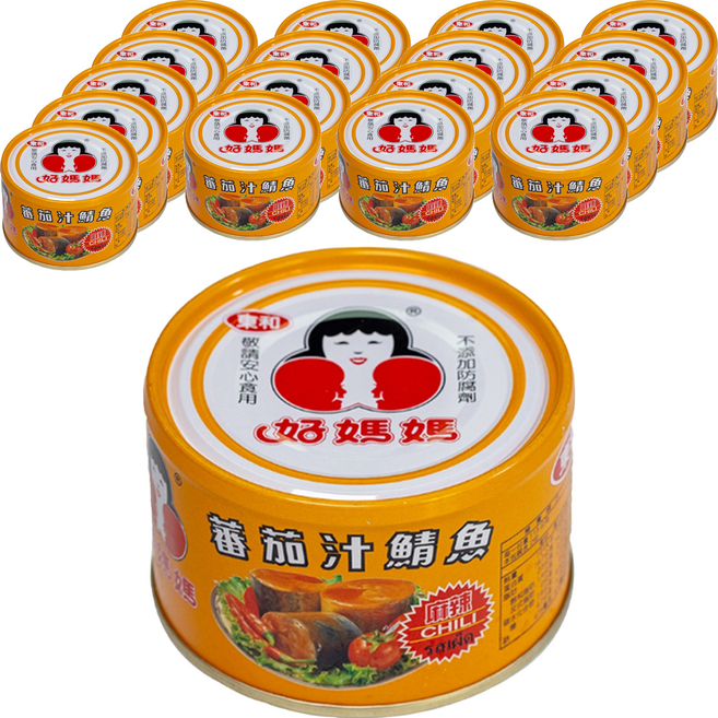 東和食品 How Mama 麻辣番茄汁鯖魚罐頭, 230g, 18罐