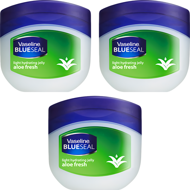 Vaseline 凡士林 潤膚膏 蘆薈 質純溫和 滋潤保養 防止肌膚乾燥 保護嬰兒嬌嫩皮膚 任何年齡層適用, 100ml, 3罐