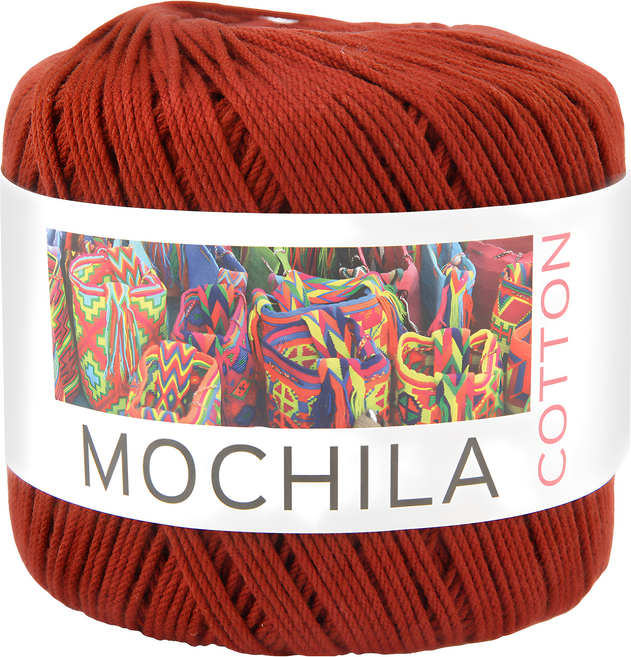 Brandyarn Mochila系列 棉針織線 棕色 200公尺 100%棉, 1捲