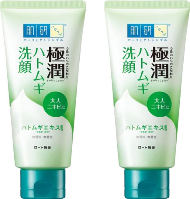 HADALABO 肌研 台灣公司貨 極潤深層清潔調理洗面乳 軟管, 100g, 2條