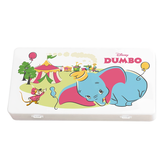 DUMBO 小飛象 迪士尼口罩收納盒, 繽紛小飛象 白色, 2個