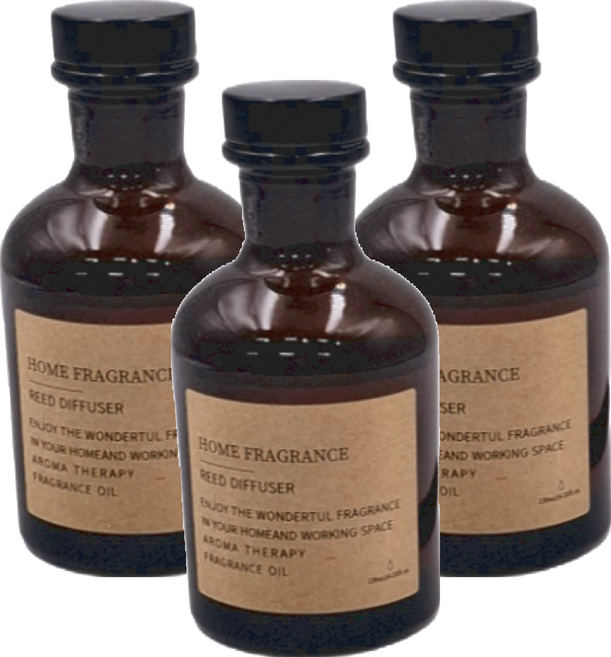茶色擴香瓶 飯店香水型, 120ml, 英國梨小蒼蘭, 3件