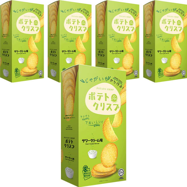 Win2 日本版 馬鈴薯脆餅 洋蔥酸奶味, 5盒, 160g