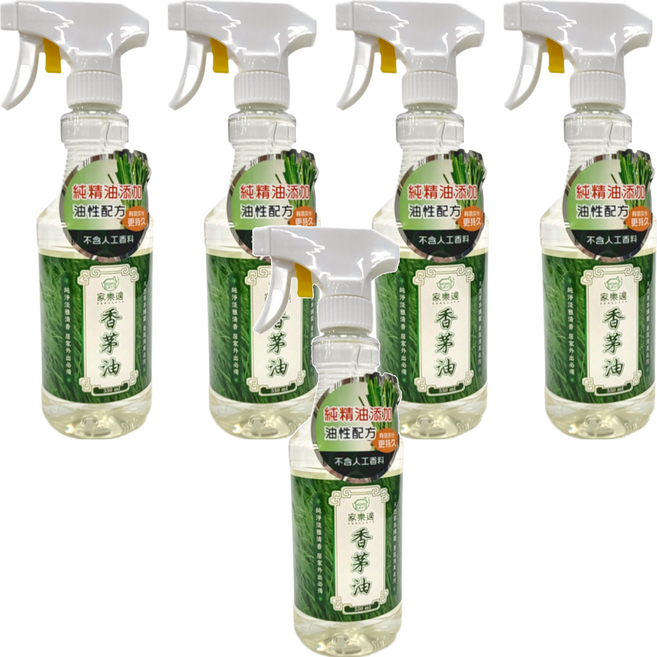 HOME LAYS 家樂適香茅油 純精油添加 油性配方 不含人工香料, 550ml, 5瓶