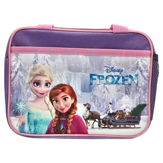 FROZEN 冰雪奇緣 方型便當袋 FN7A33-43 0.13kg, 紫色, 1個