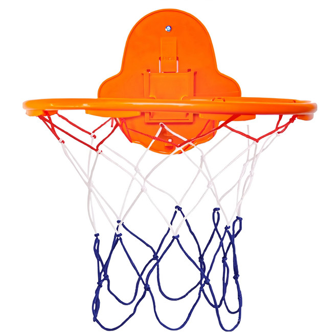 OhBabyLaugh 免打孔掛壁球框 35 x 32 x 30cm 橘色 兒童室內投籃玩具, 1個