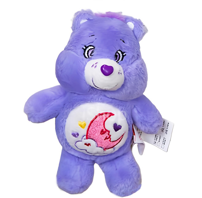 Care Bears 立體絨毛吊飾, 14cm, 紫色月亮, 1個