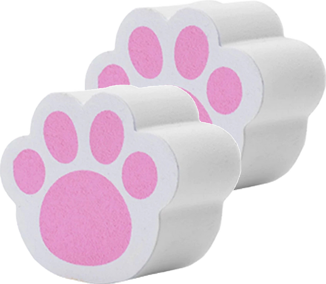 貓爪鏡面去漬擦 20g, 2個, 白色