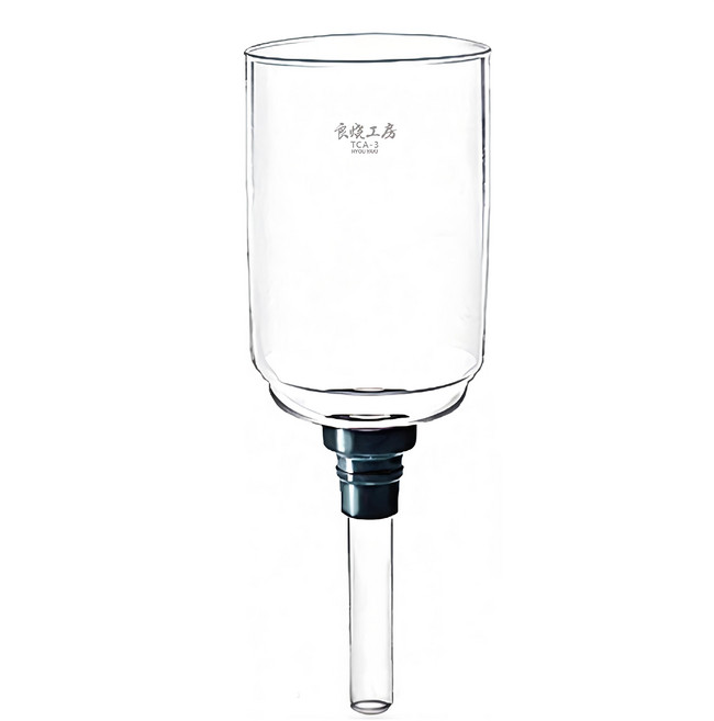 RYOU YAKI 良燒工房 虹吸式咖啡壺上座 3人份 450ml, 透明色, 1個